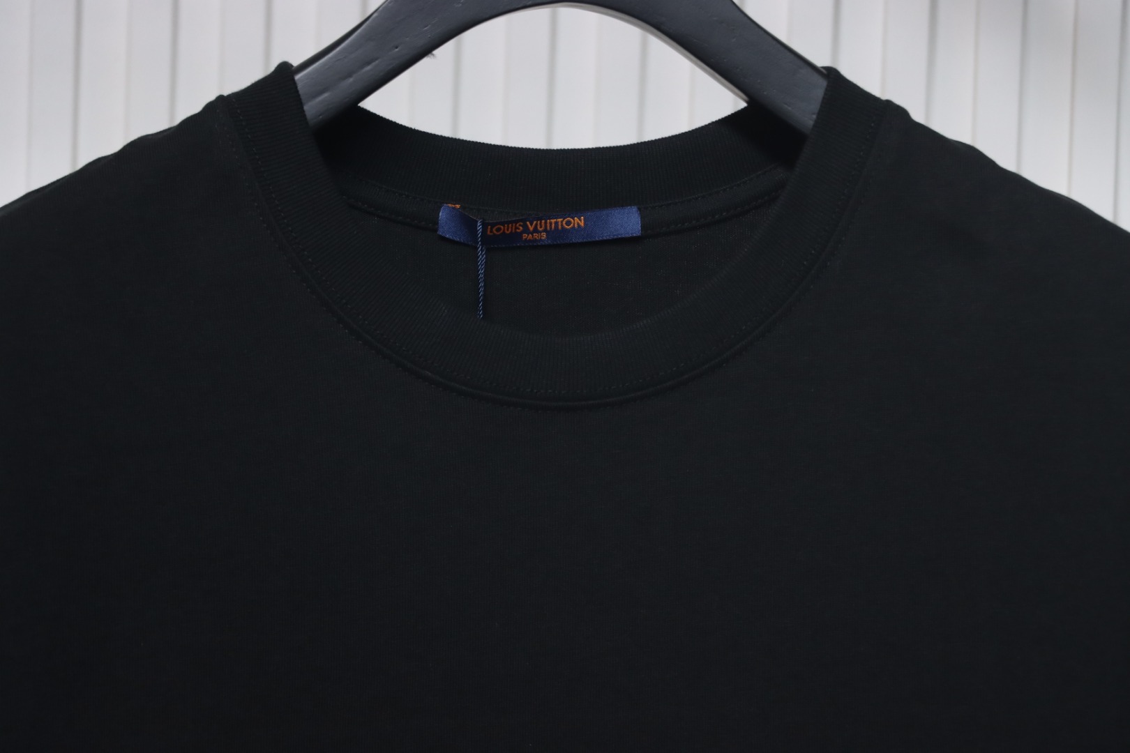 Louis Vuitton 25ss hemp rope knot embroidered short sleeves black