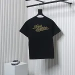 Louis Vuitton 25ss hemp rope knot embroidered short sleeves black