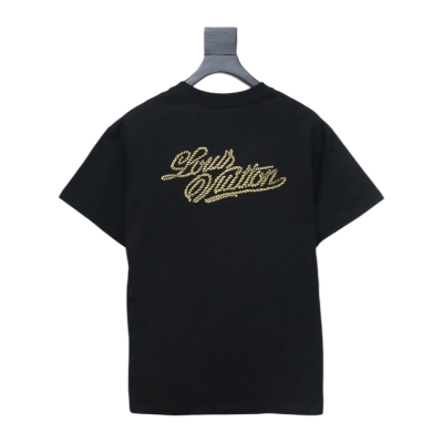 Louis Vuitton 25ss hemp rope knot embroidered short sleeves black 02