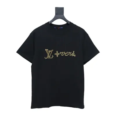 Louis Vuitton 25ss hemp rope knot embroidered short sleeves black 01