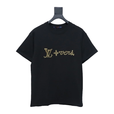 Louis Vuitton 25ss hemp rope knot embroidered short sleeves black 01