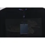 Louis Vuitton 25ss hemp rope knot embroidered short sleeves black