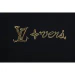 Louis Vuitton 25ss hemp rope knot embroidered short sleeves black