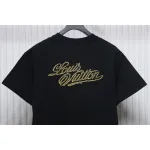 Louis Vuitton 25ss hemp rope knot embroidered short sleeves black