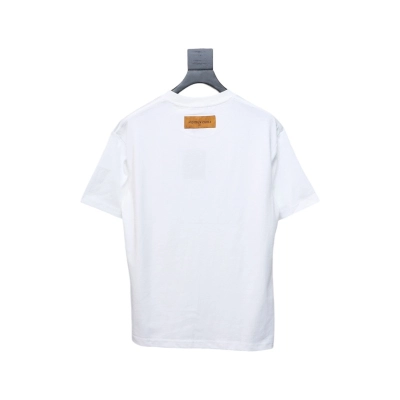 Louis Vuitton 25ss Lettering Printed Chain Short Sleeve White 02