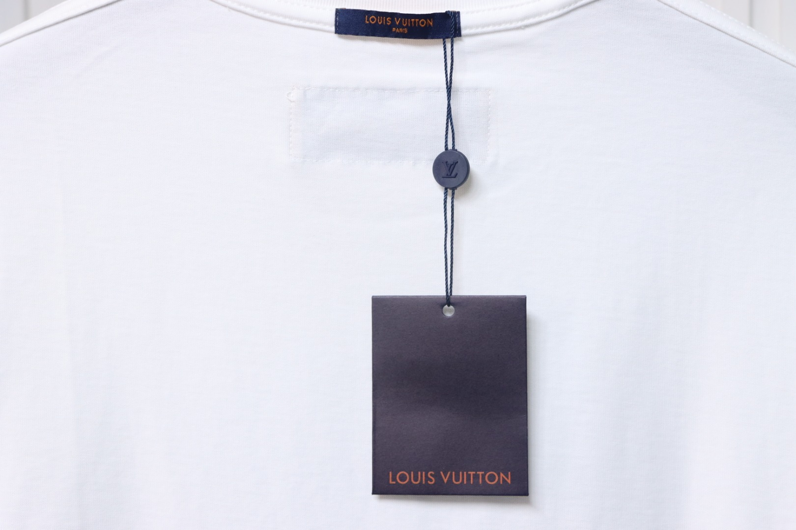 Louis Vuitton 25ss Lettering Printed Chain Short Sleeve White