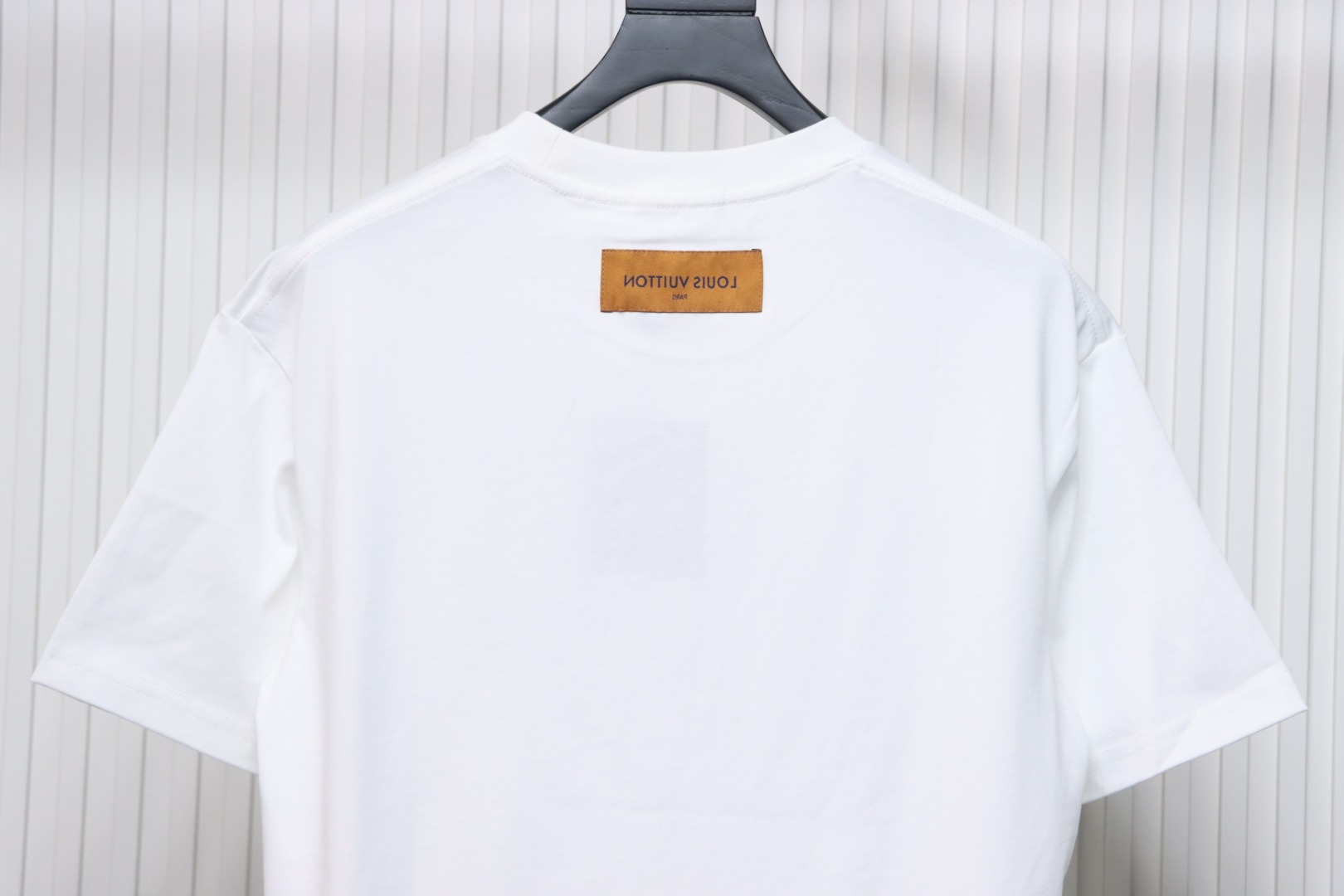 Louis Vuitton 25ss Lettering Printed Chain Short Sleeve White