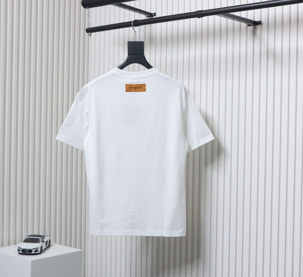 Louis Vuitton 25ss Lettering Printed Chain Short Sleeve White