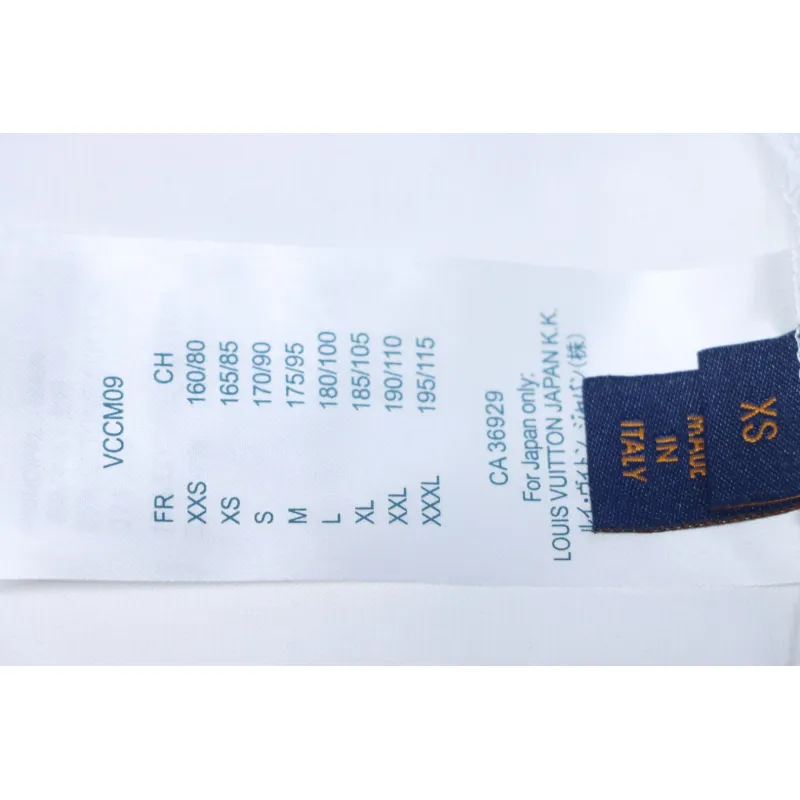 Louis Vuitton 25ss LV collar graffiti letter print large logo short sleeve T-shirt White