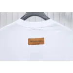 Louis Vuitton 25ss LV collar graffiti letter print large logo short sleeve T-shirt White