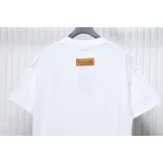 Louis Vuitton 25ss LV collar graffiti letter print large logo short sleeve T-shirt White