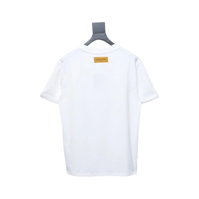 Louis Vuitton 25ss mottled letter print chain short sleeve white 02