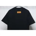 Louis Vuitton 25ss neckline graffiti letter print large logo short sleeve T-shirt black