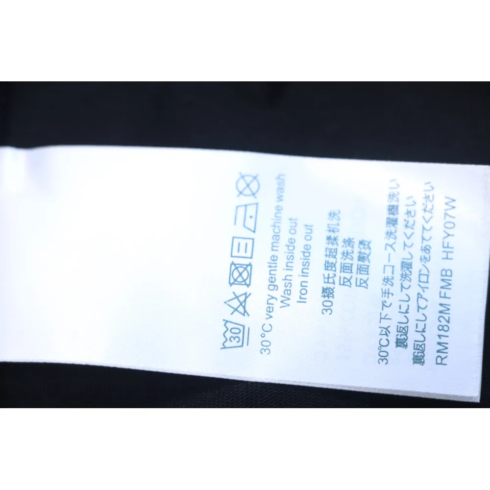 Louis Vuitton 25ss painted graffiti large logo print short sleeve T-shirt black