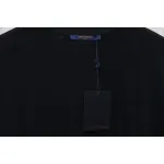Louis Vuitton 25ss painted graffiti large logo print short sleeve T-shirt black
