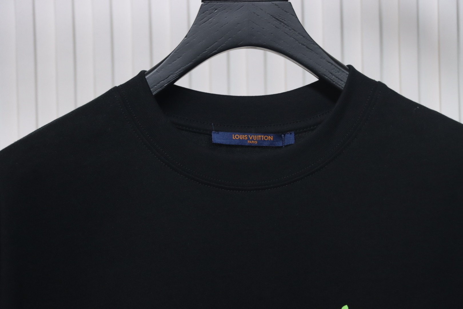 Louis Vuitton 25ss painted graffiti large logo print short sleeve T-shirt black