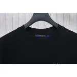 Louis Vuitton 25ss painted graffiti large logo print short sleeve T-shirt black
