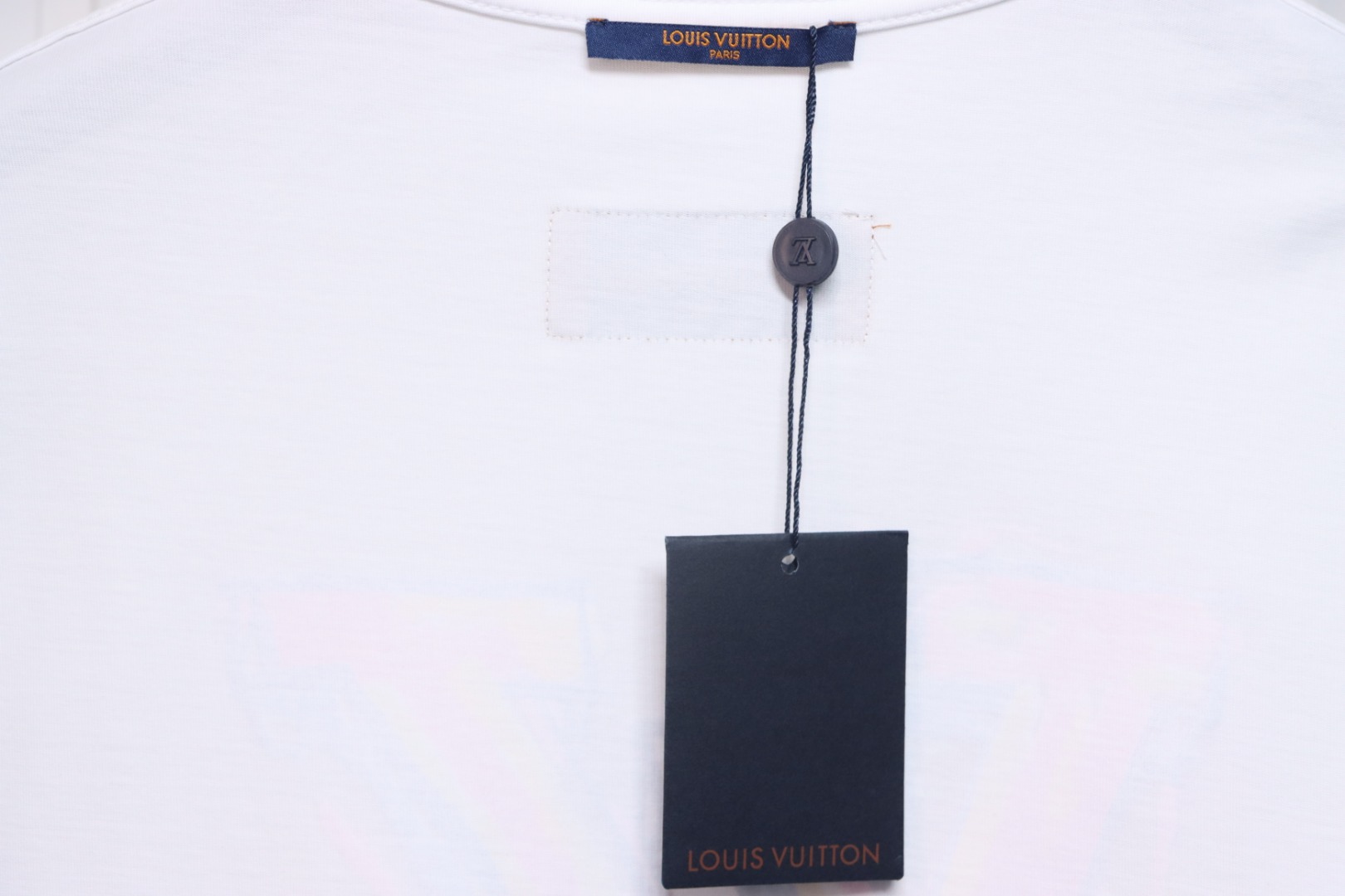 Louis Vuitton 25ss painted graffiti large logo print short sleeve T-shirt White