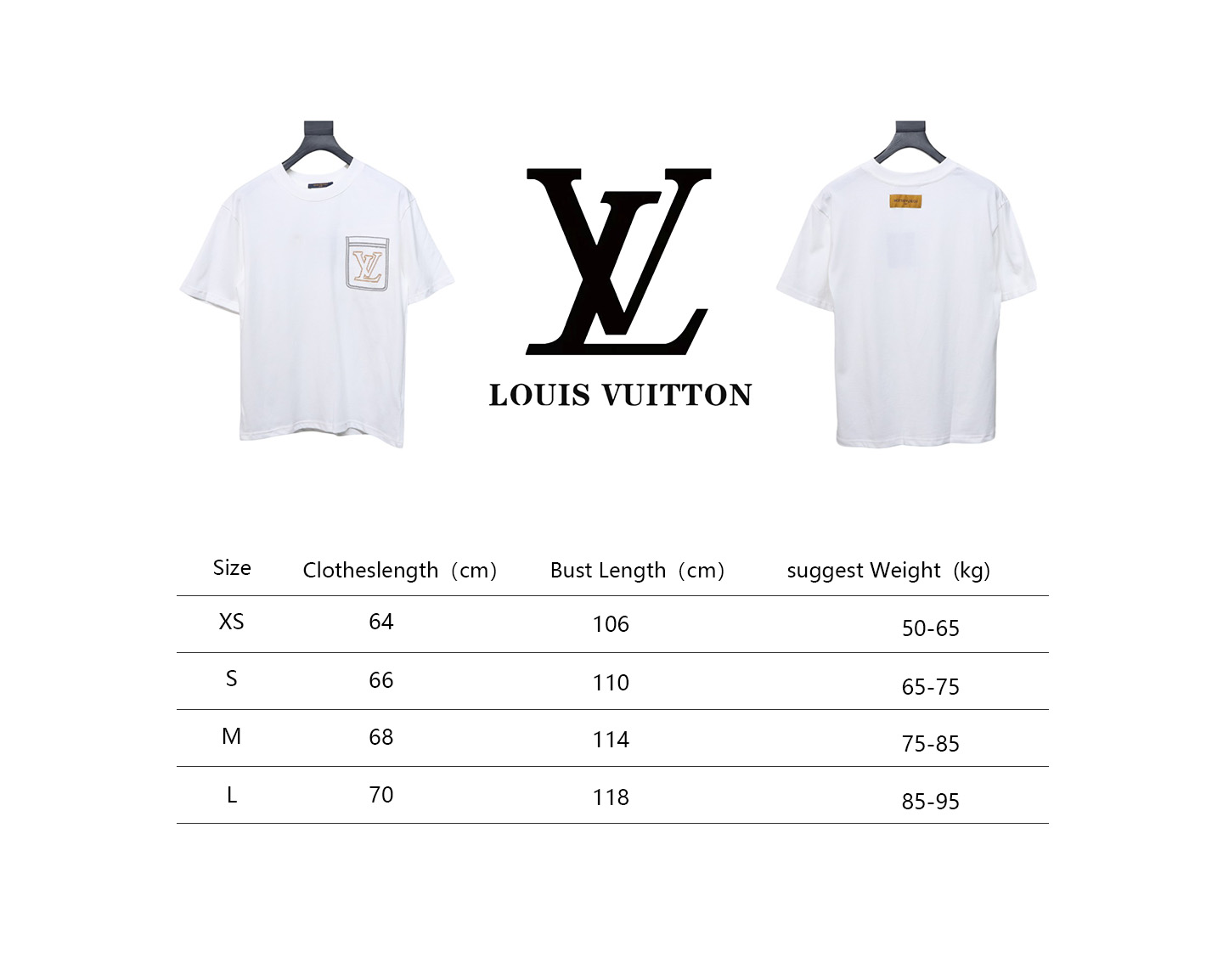 Louis Vuitton 25ss Pocket Old Flower Line Embroidery Short Sleeve White