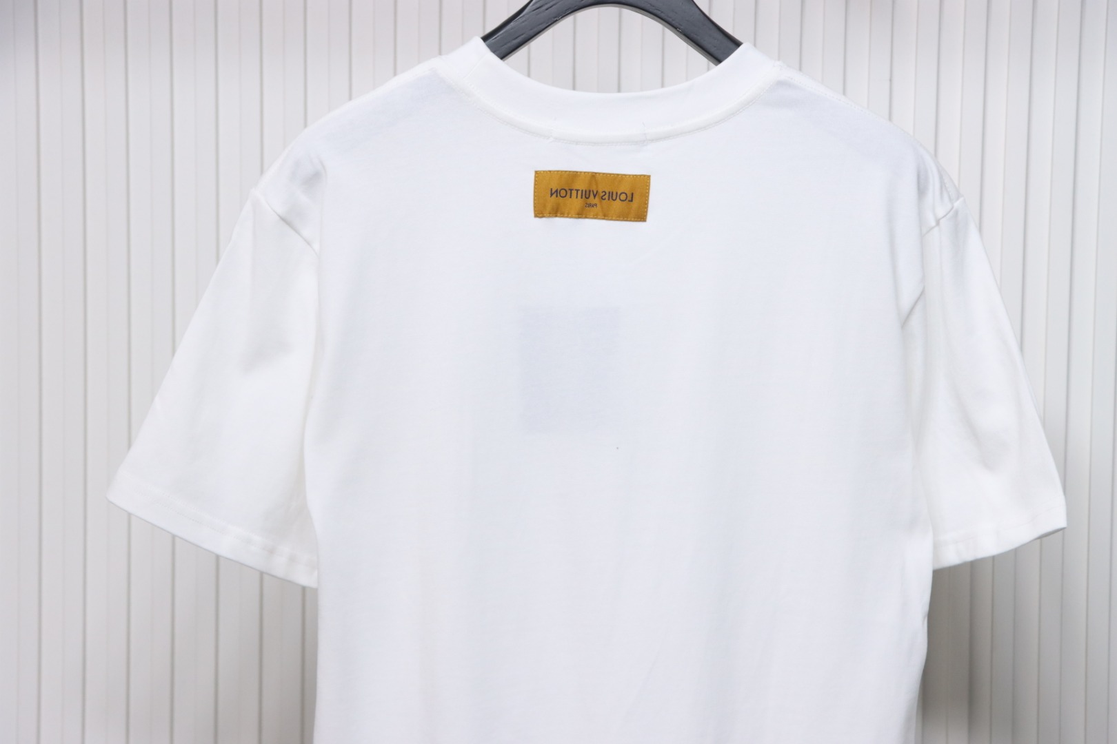 Louis Vuitton 25ss Pocket Old Flower Line Embroidery Short Sleeve White