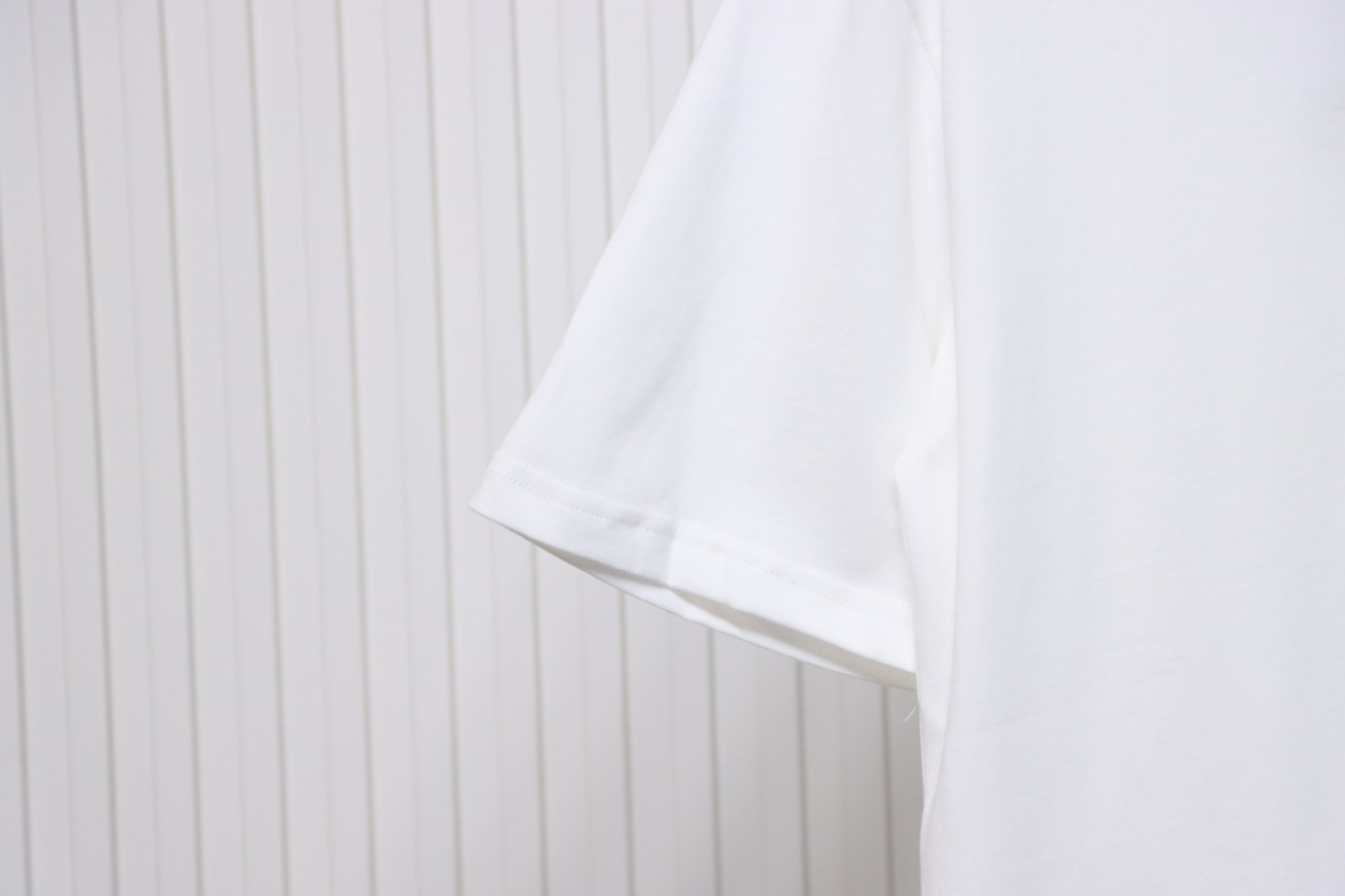 Louis Vuitton 25ss Pocket Old Flower Line Embroidery Short Sleeve White