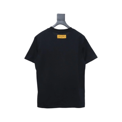 Louis Vuitton 25ss Rainbow Braid Embroidered Short Sleeve Black 02