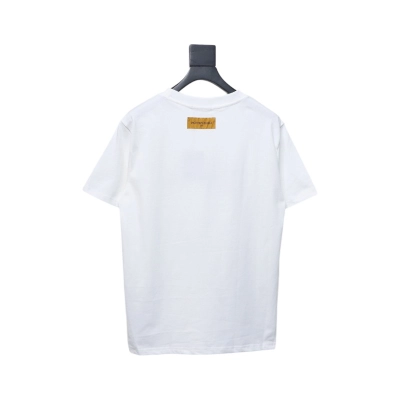 Louis Vuitton 25ss Rainbow Braid Embroidered Short Sleeve White 02
