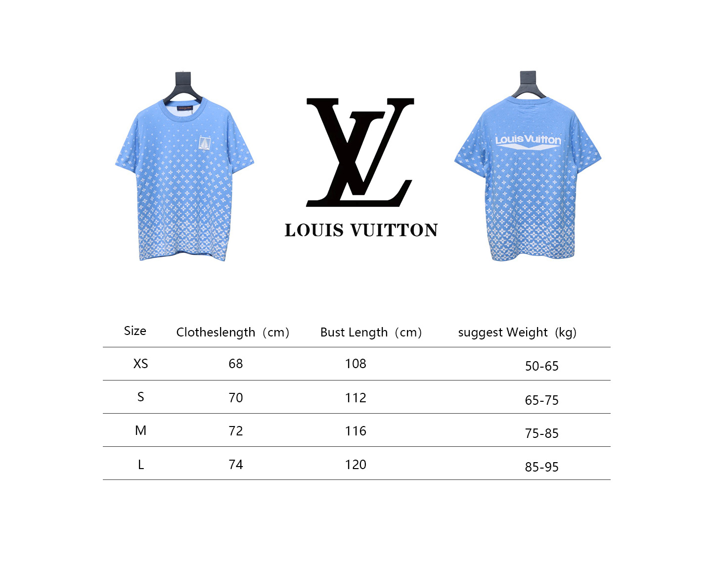 Louis Vuitton 25ss Ski Collection Gradient Monochrome Knit Short Sleeve