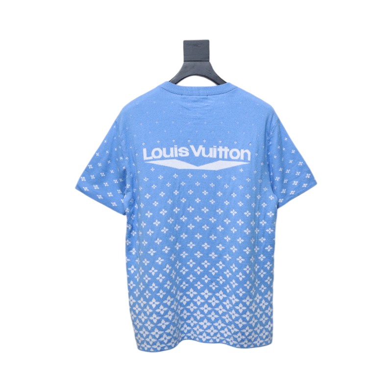 Louis Vuitton 25ss Ski Collection Gradient Monochrome Knit Short Sleeve
