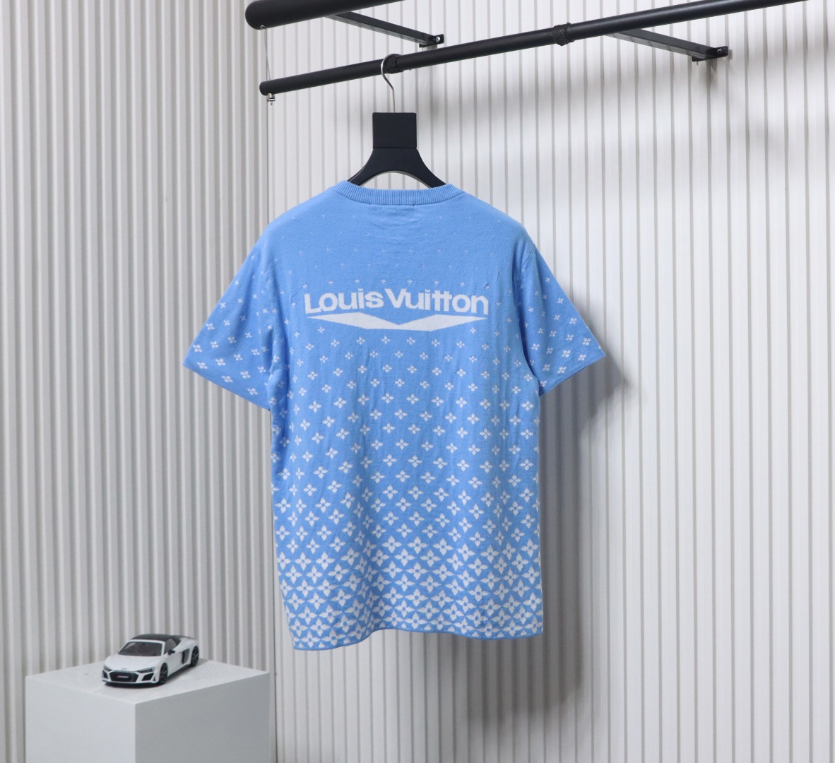 Louis Vuitton 25ss Ski Collection Gradient Monochrome Knit Short Sleeve