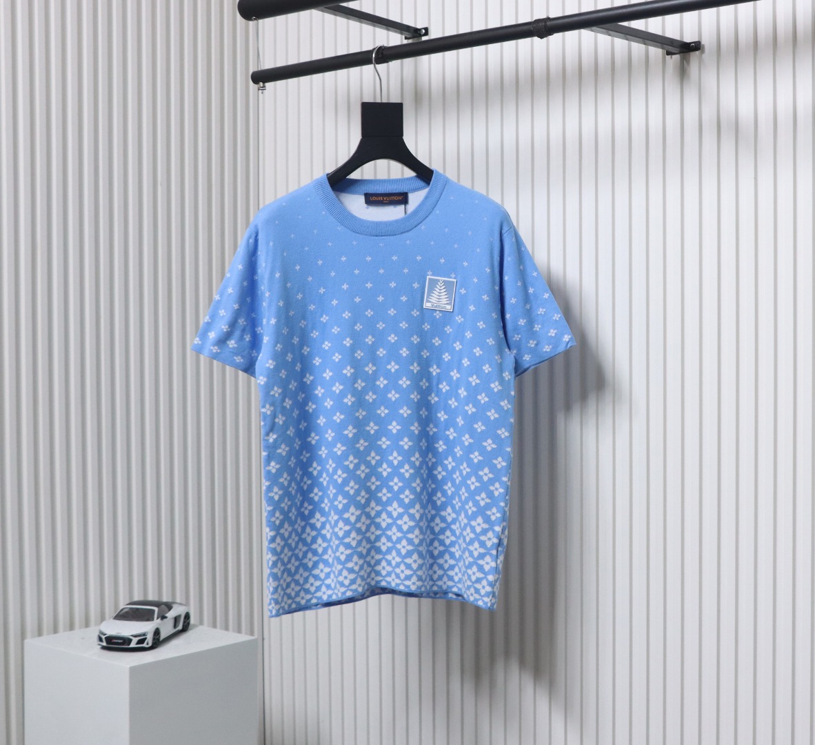 Louis Vuitton 25ss Ski Collection Gradient Monochrome Knit Short Sleeve