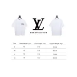 Louis Vuitton 25ss three flower embroidered lettering short-sleeved T-shirt White