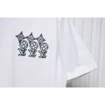 Louis Vuitton 25ss three flower embroidered lettering short-sleeved T-shirt White