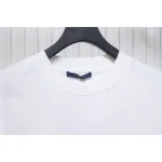 Louis Vuitton 25ss three flower embroidered lettering short-sleeved T-shirt White