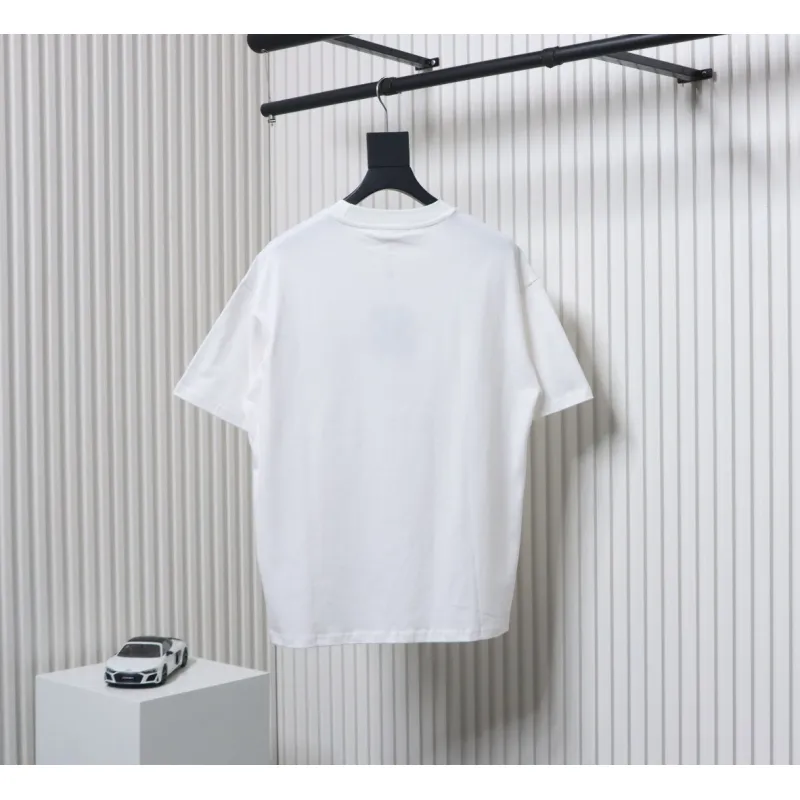 Louis Vuitton 25ss three flower embroidered lettering short-sleeved T-shirt White