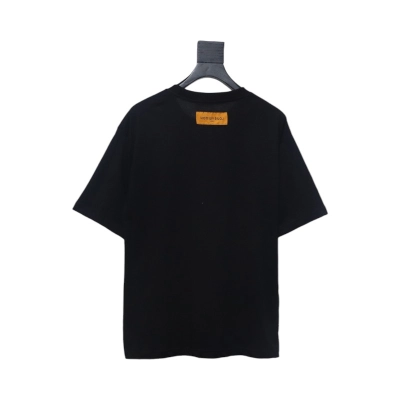 Louis Vuitton ✖ Pharrell joint handmade pearl embroidered short-sleeved T-shirt black 02