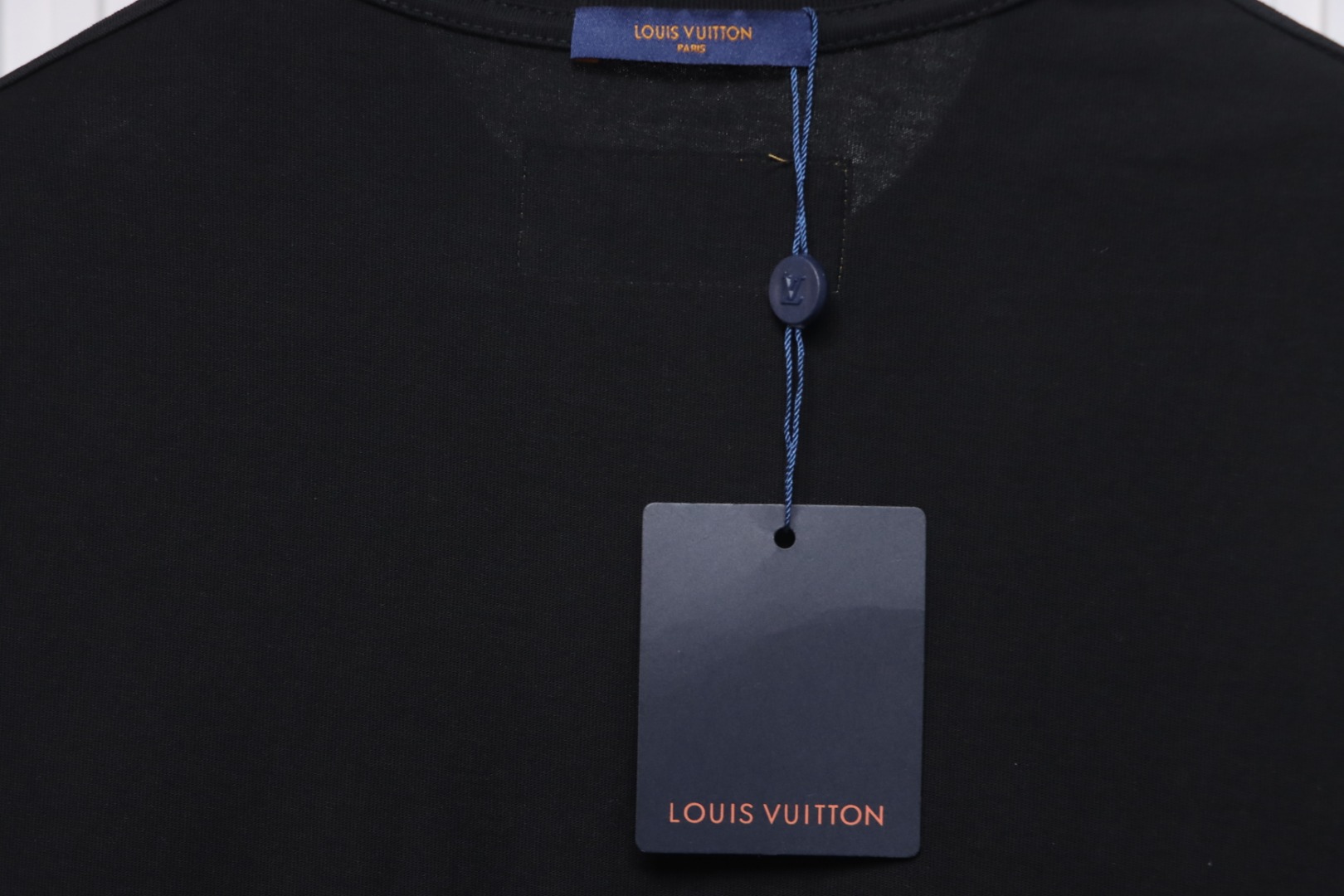 Louis Vuitton airplane print letter logo short sleeve black