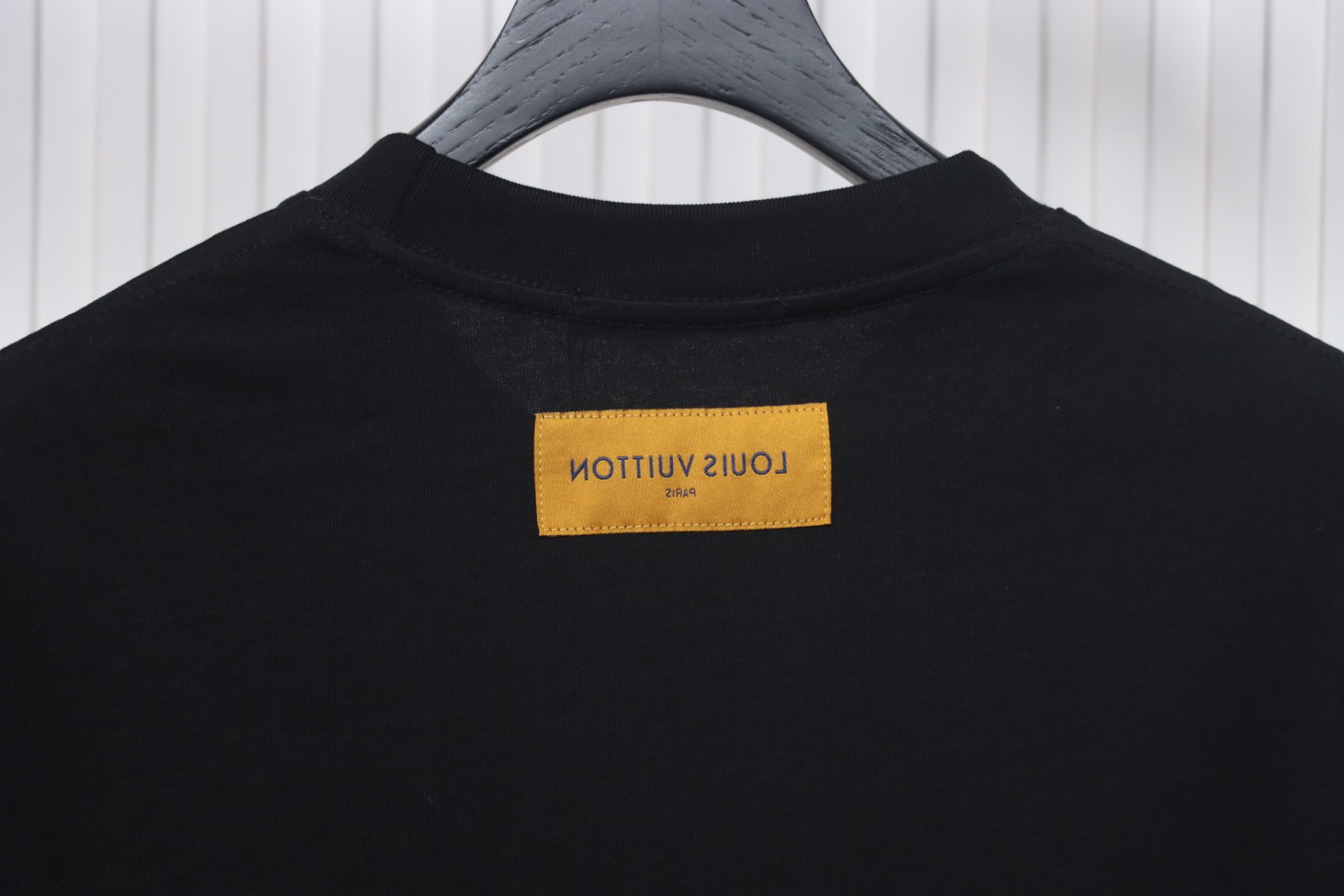 Louis Vuitton airplane print letter logo short sleeve black