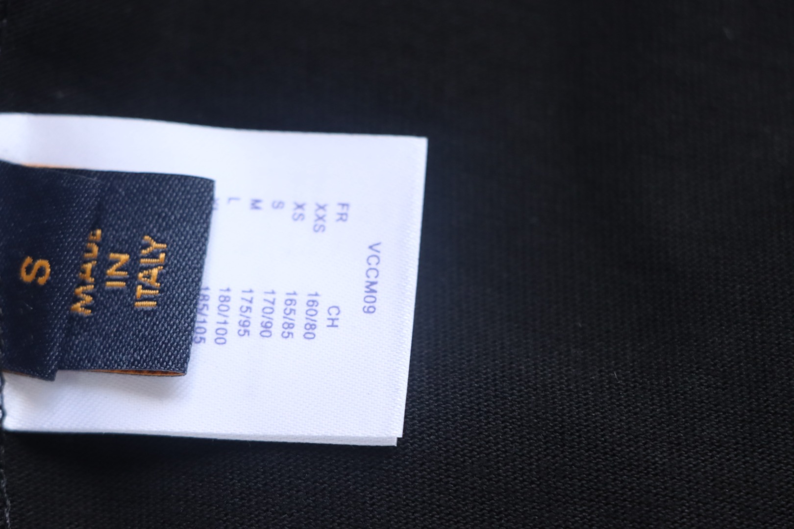 Louis Vuitton Classic Letter Rhinestone Short Sleeve Black