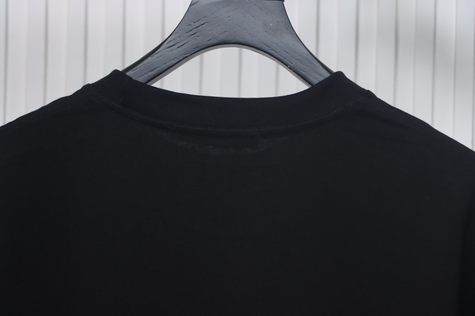 Louis Vuitton Classic Letter Rhinestone Short Sleeve Black