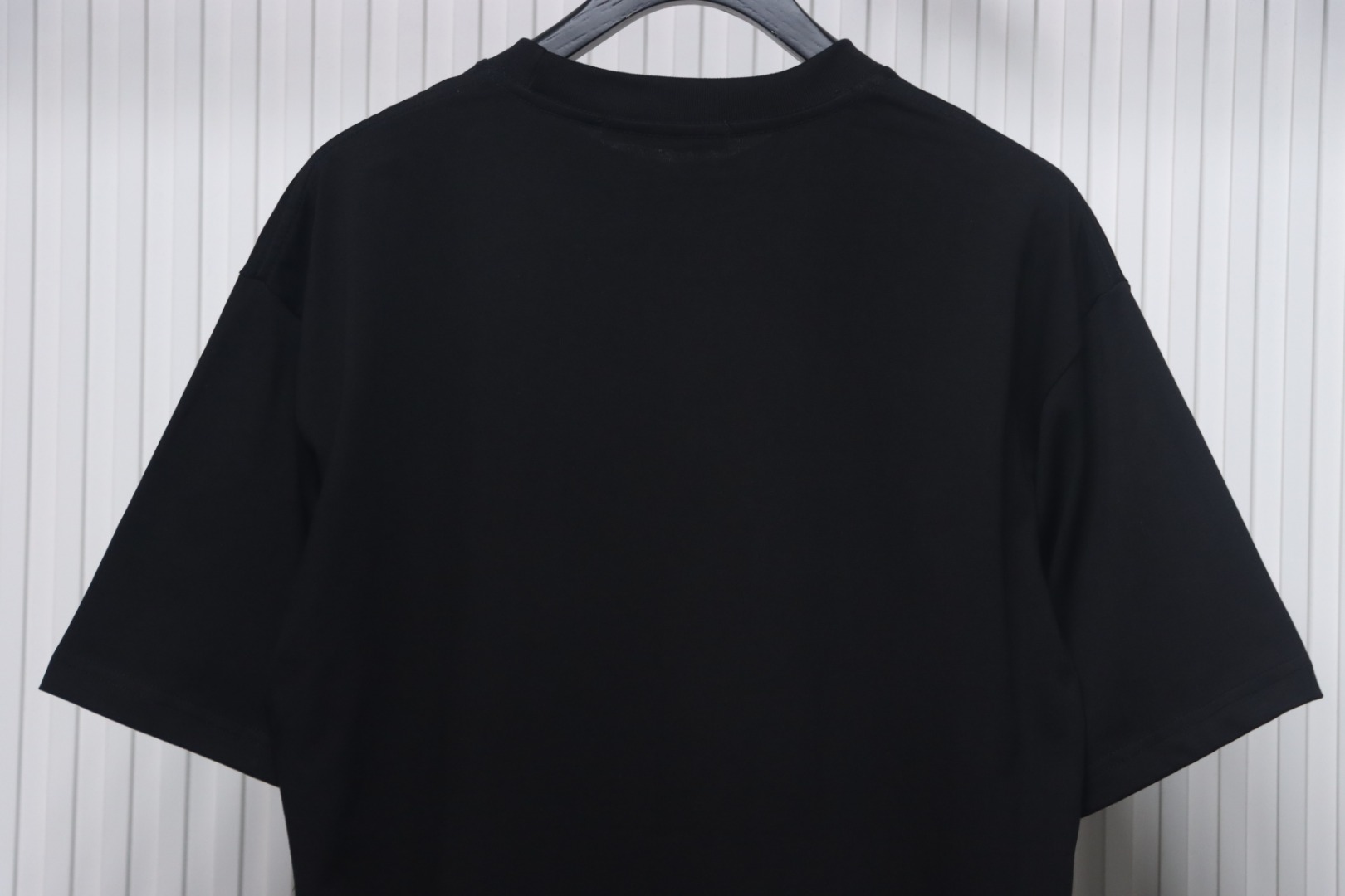 Louis Vuitton Classic Letter Rhinestone Short Sleeve Black