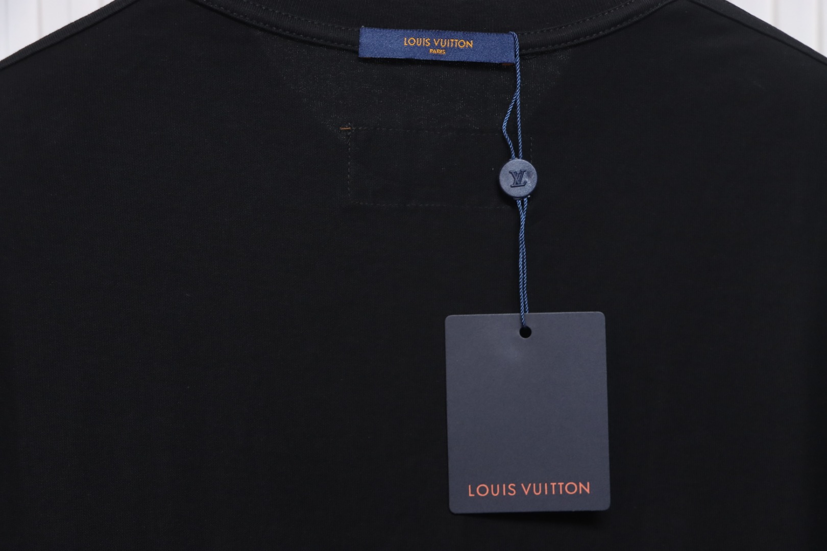 Louis Vuitton Comic Cartoon Flame Letters Printed Short Sleeve Black