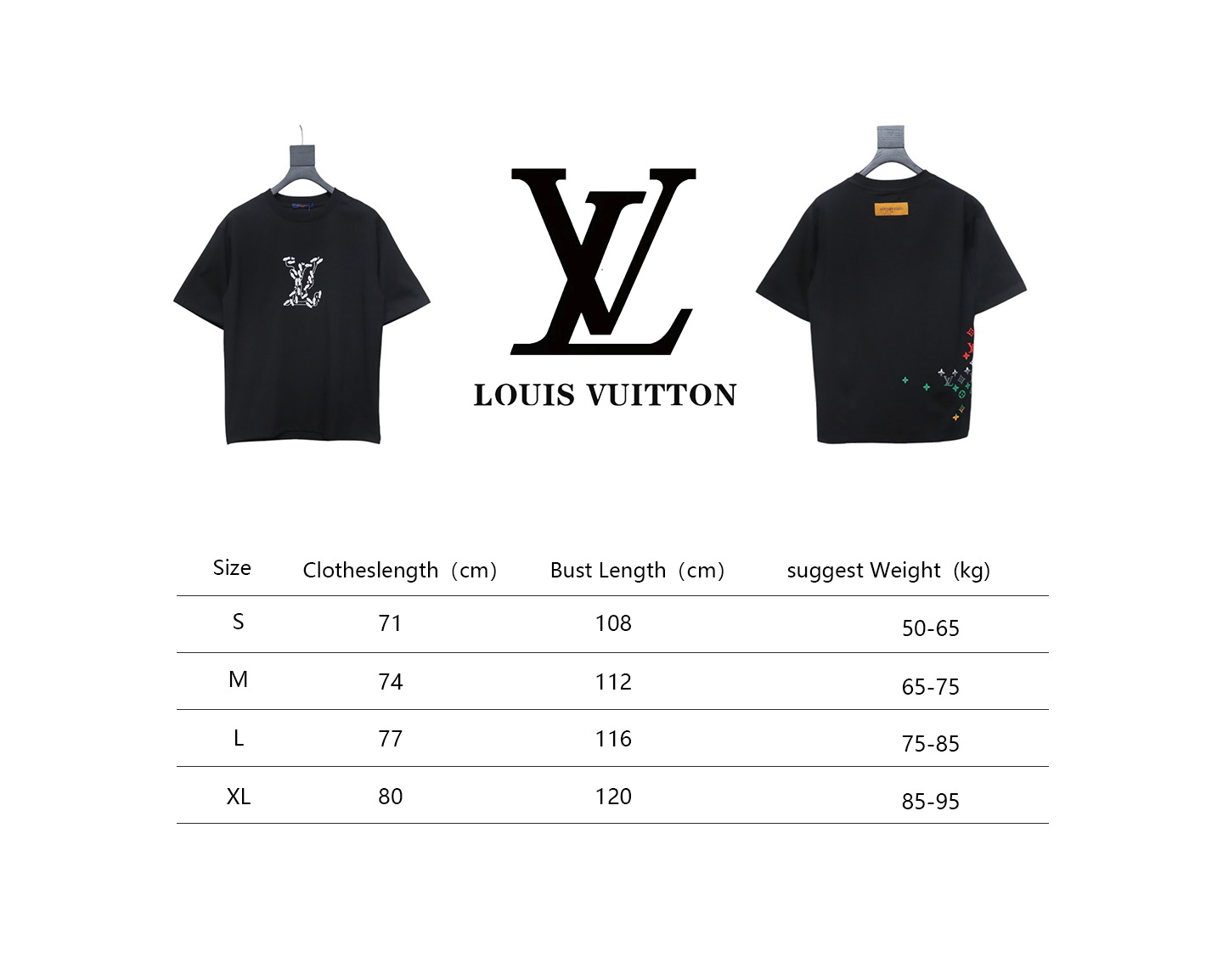 Louis Vuitton Employee Limited Edition Foam Print Short Sleeve T-Shirt Black