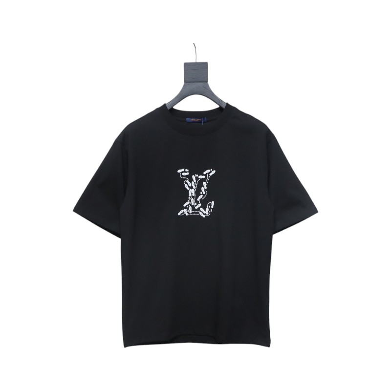 Louis Vuitton Employee Limited Edition Foam Print Short Sleeve T-Shirt Black
