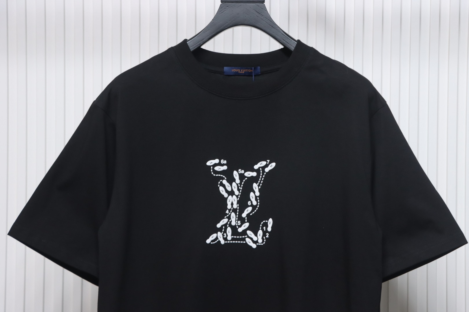 Louis Vuitton Employee Limited Edition Foam Print Short Sleeve T-Shirt Black