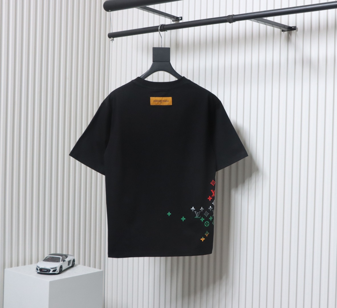 Louis Vuitton Employee Limited Edition Foam Print Short Sleeve T-Shirt Black