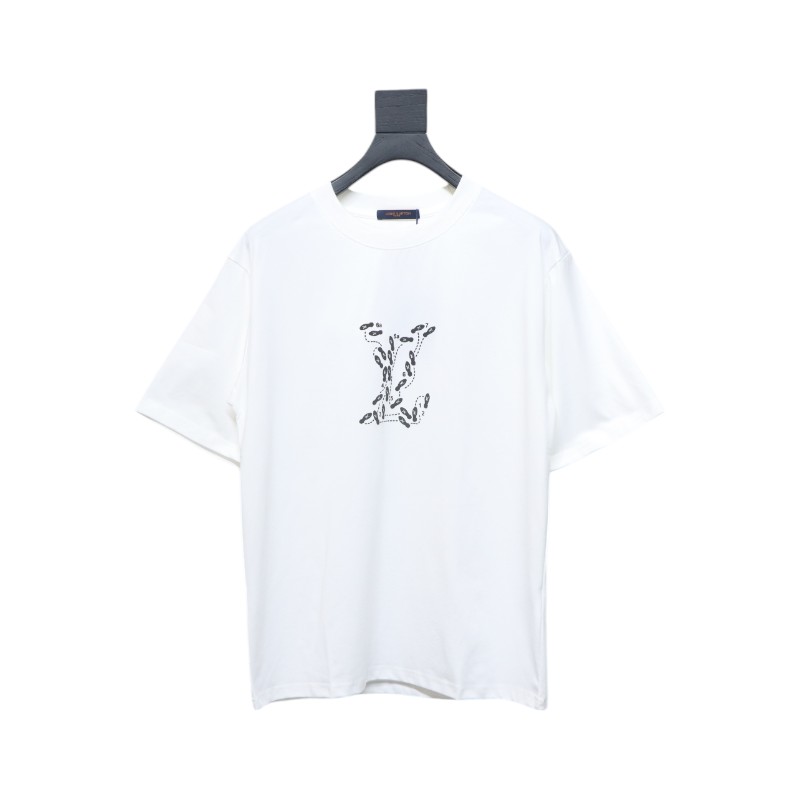 Louis Vuitton Employee Limited Edition Foam Print Short Sleeve T-Shirt White