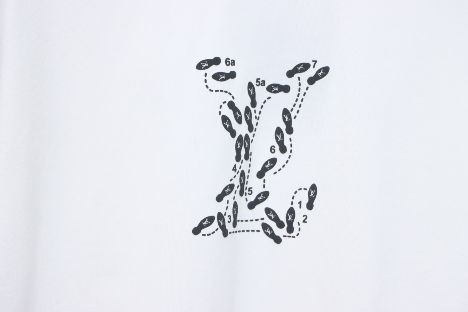 Louis Vuitton Employee Limited Edition Foam Print Short Sleeve T-Shirt White