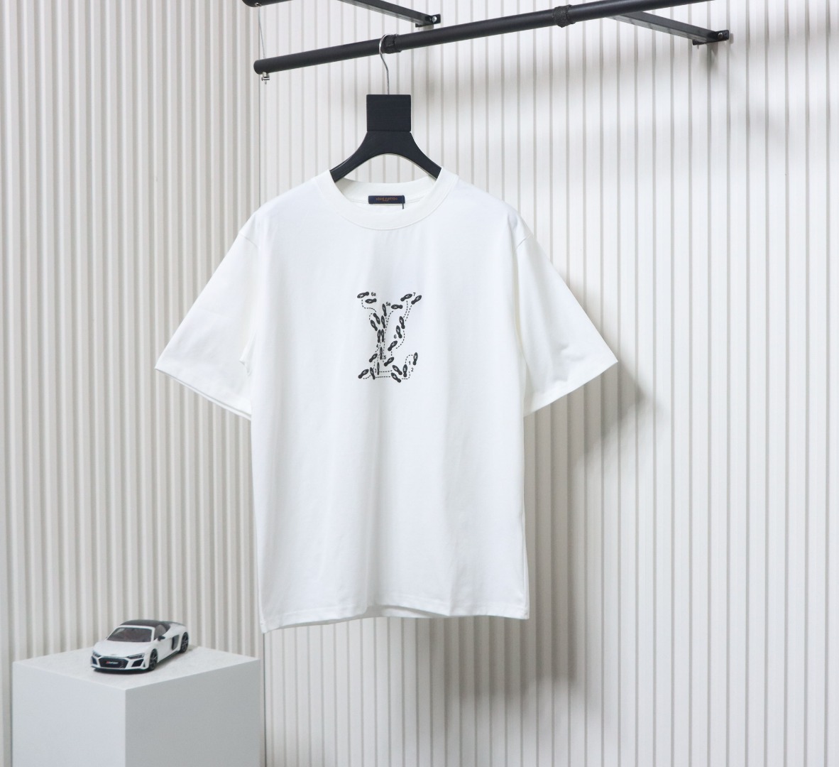 Louis Vuitton Employee Limited Edition Foam Print Short Sleeve T-Shirt White