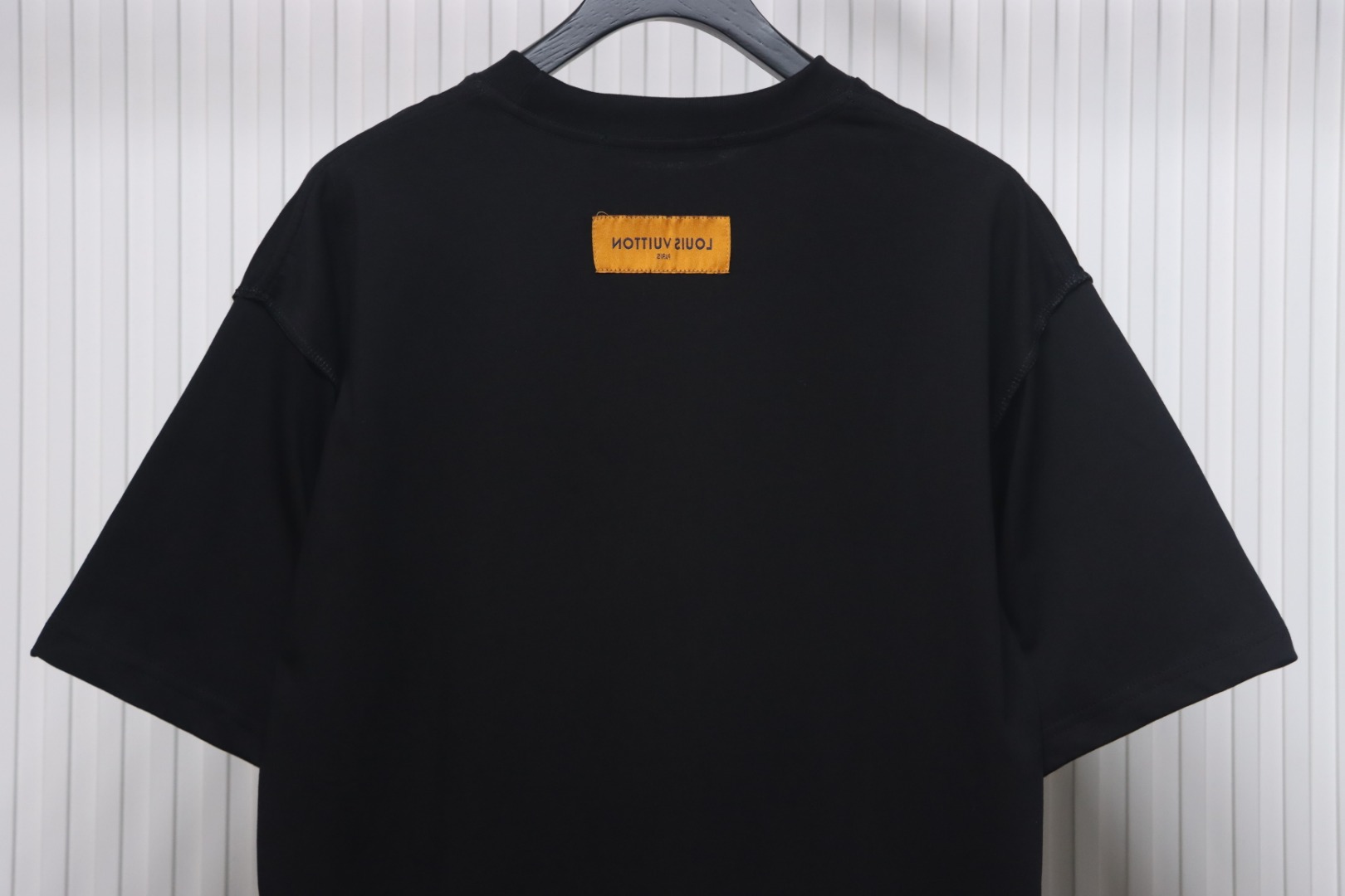 Louis Vuitton full letter logo print short sleeve black